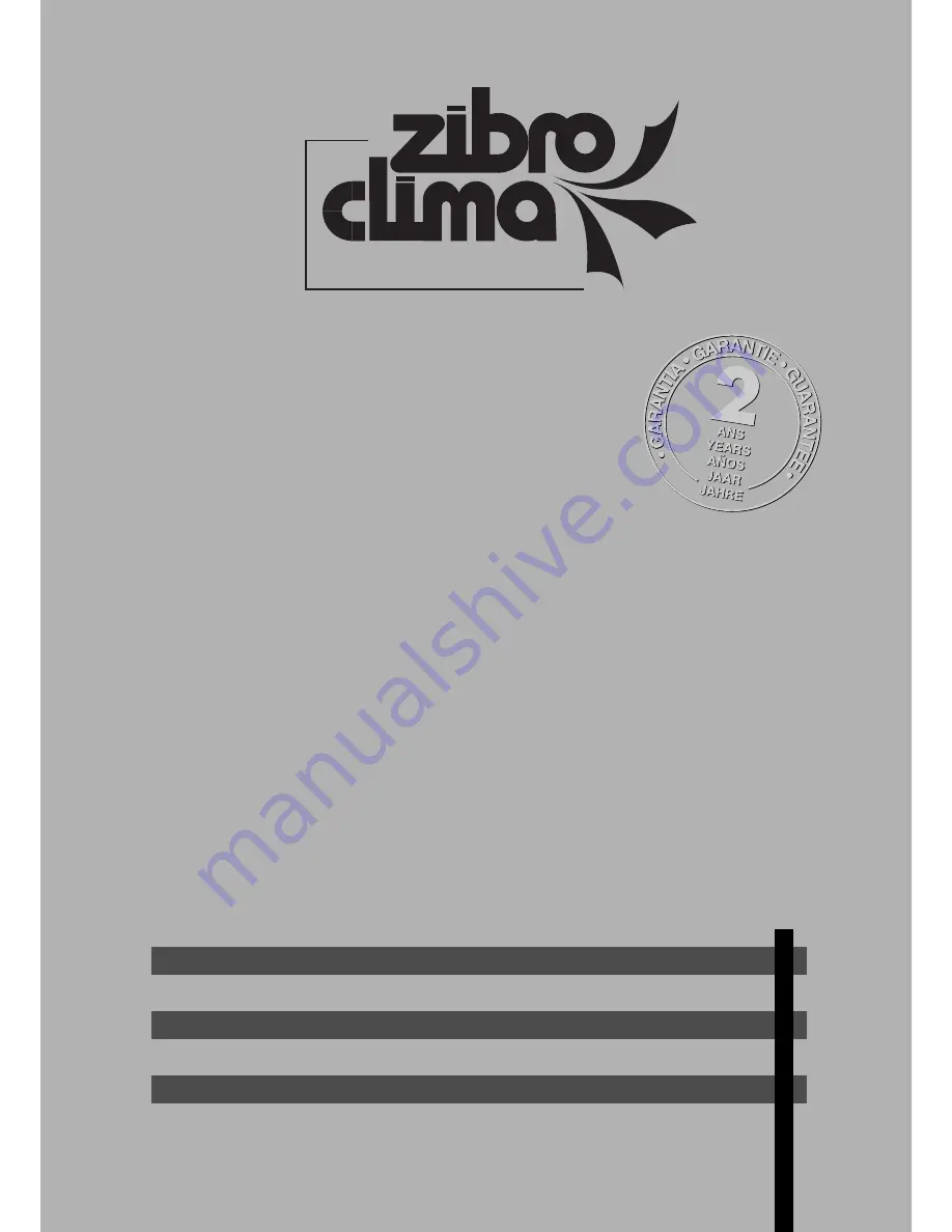 ZIBRO CLIMA TIG-327W User Manual Download Page 1