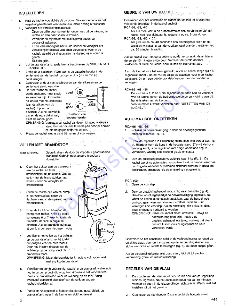 Zibro Kamin RCA-68 Скачать руководство пользователя страница 4