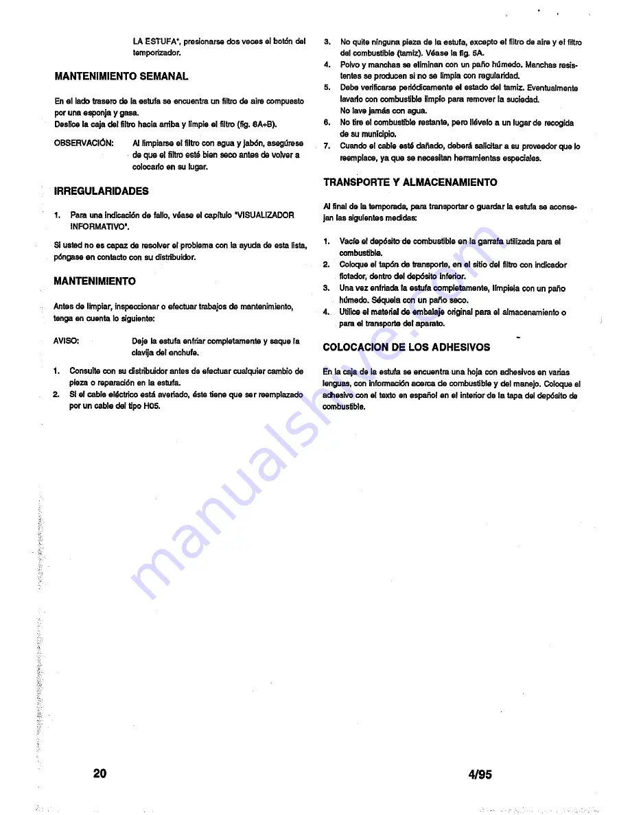 Zibro SRE 150 laser Manual Download Page 21