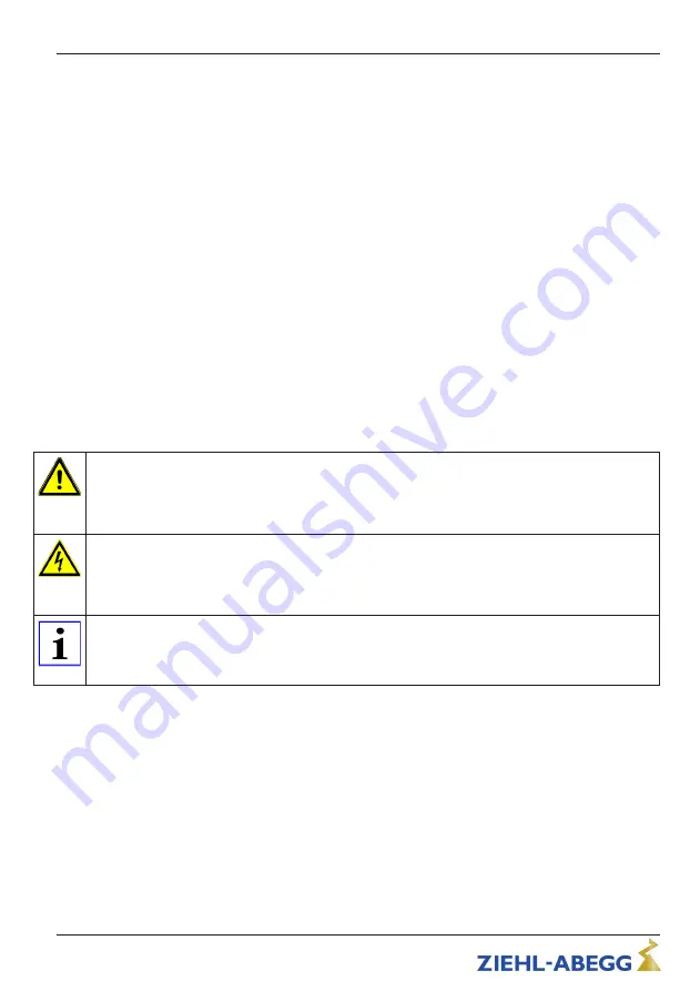 ZIEHL-ABEGG Acontrol PDE-10 Operating Instructions Manual Download Page 6