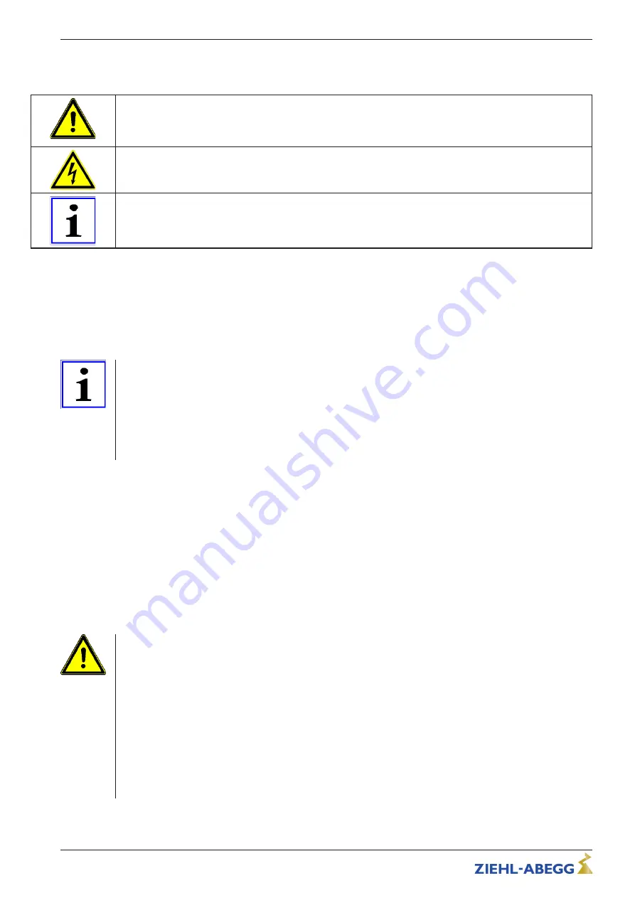 ZIEHL-ABEGG Acontrol PXET6Q Operating Instructions Manual Download Page 5