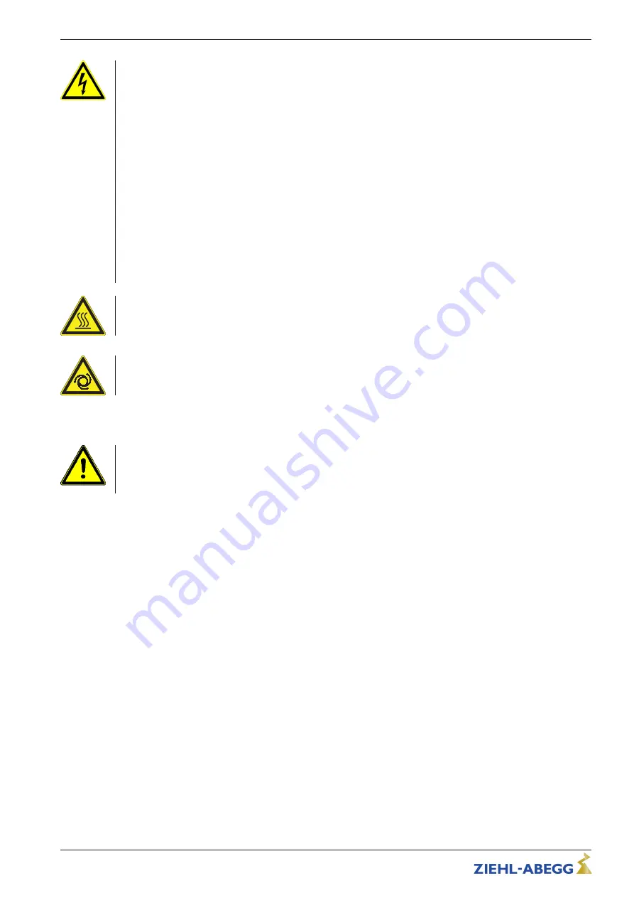 ZIEHL-ABEGG FXET4AMQ Operating Instructions Manual Download Page 8