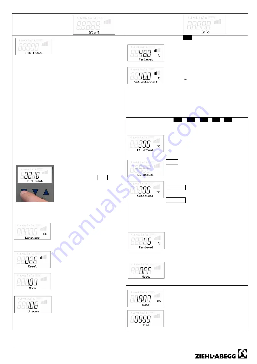 ZIEHL-ABEGG Unicon CXE/AVC 3 Manual Download Page 38