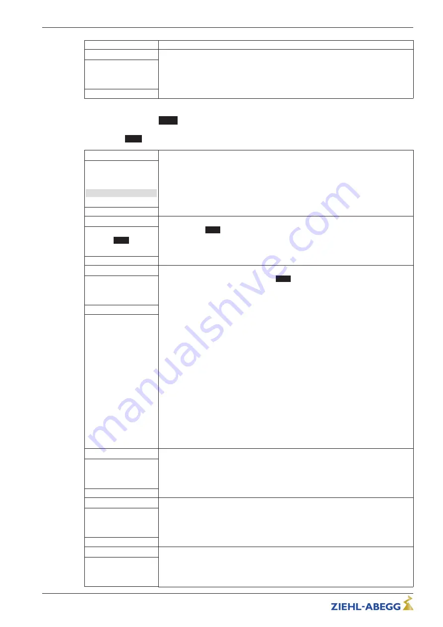 ZIEHL-ABEGG UNIcon MODBUS Master CXE/AV Operating Instructions Manual Download Page 48