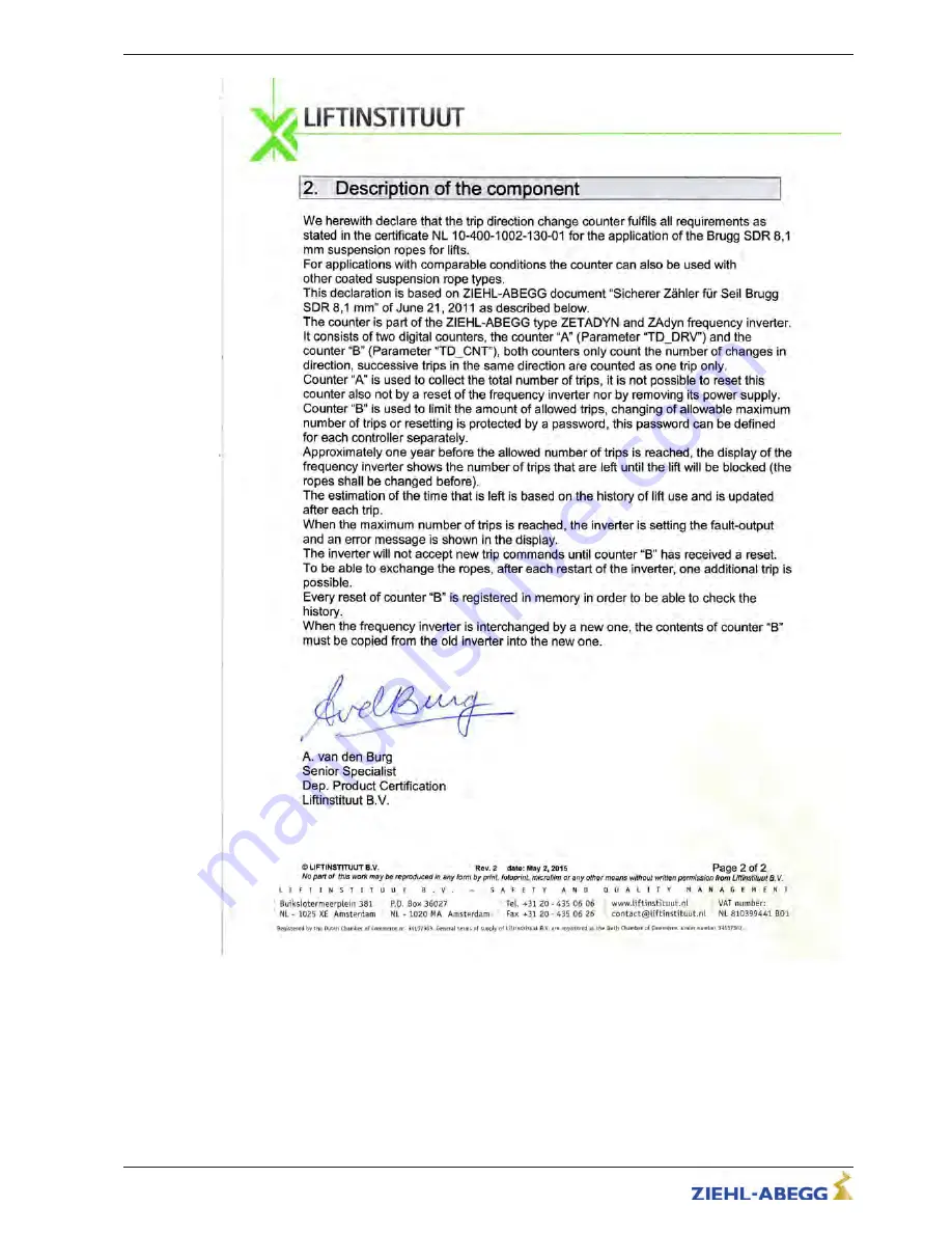 ZIEHL-ABEGG ZETADYN 3C Original Operating Instructions Download Page 196