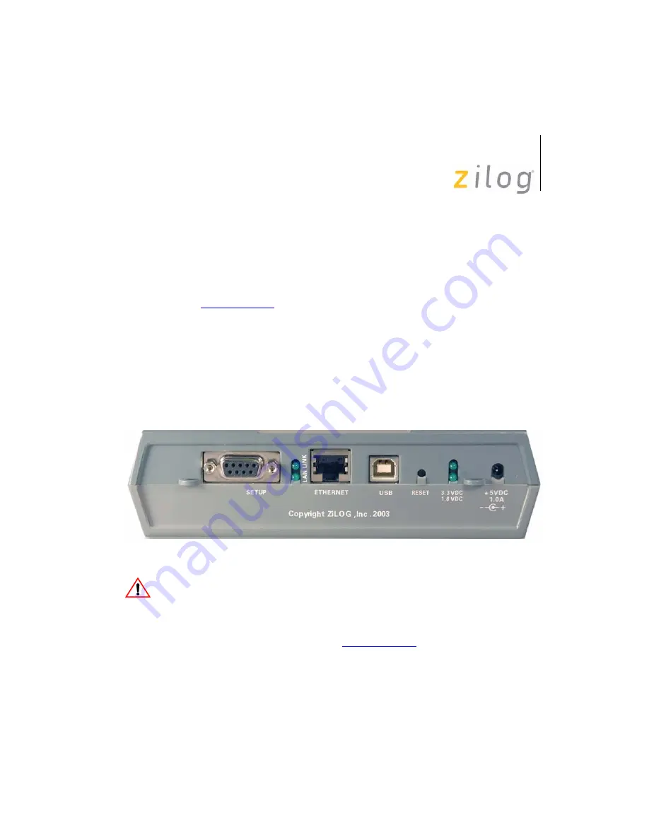 ZiLOG GP ZGP323 ICE User Manual Download Page 18