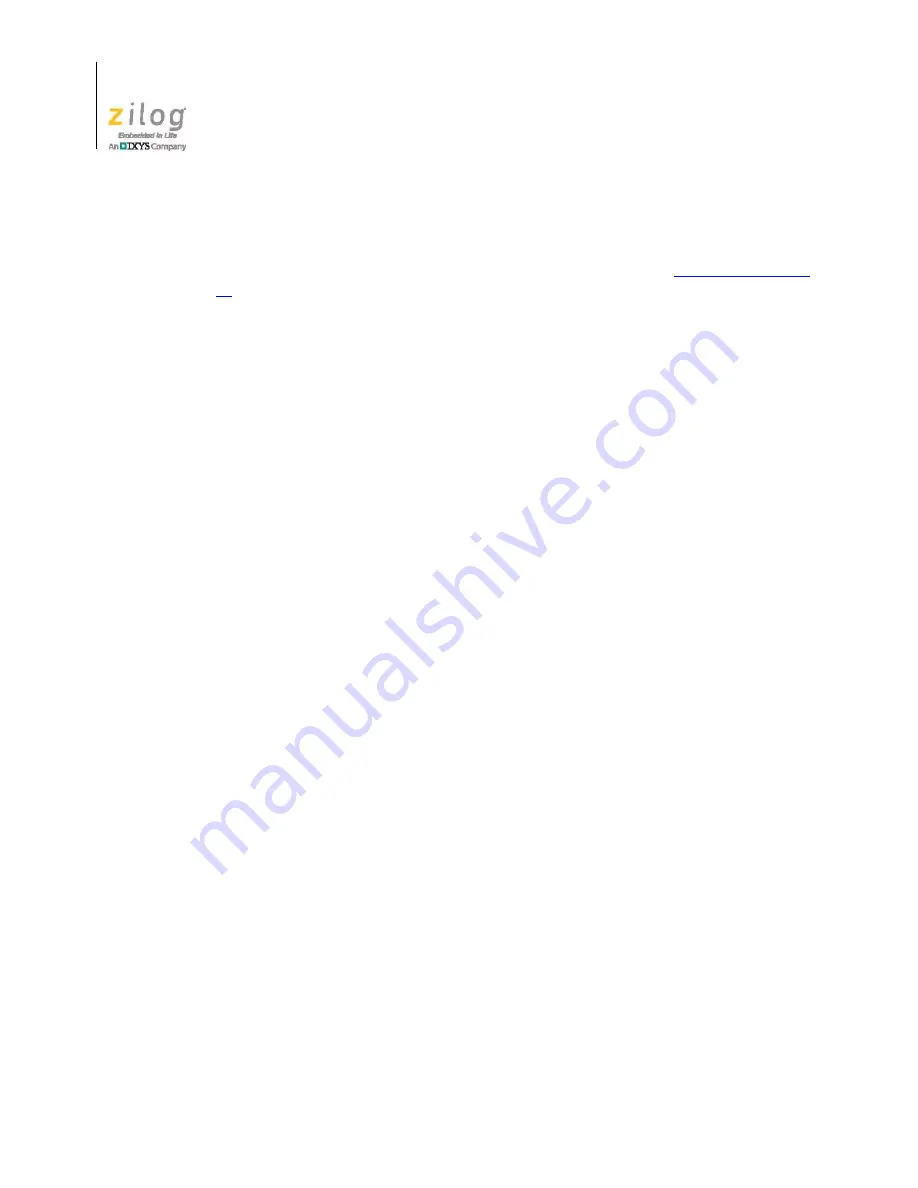 ZiLOG Z51F0811 MCU User Manual Download Page 14