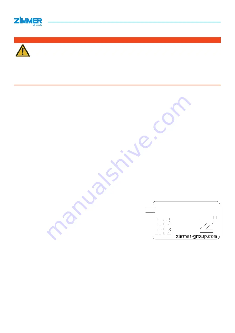 Zimmer MGH8000 Installation And Operating Instructions Manual Download Page 6