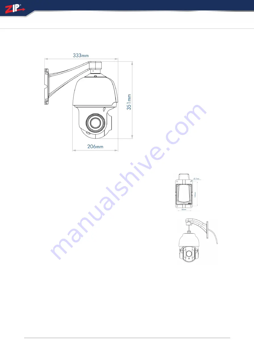 Zip ZULU IP-PTZ650W Скачать руководство пользователя страница 5