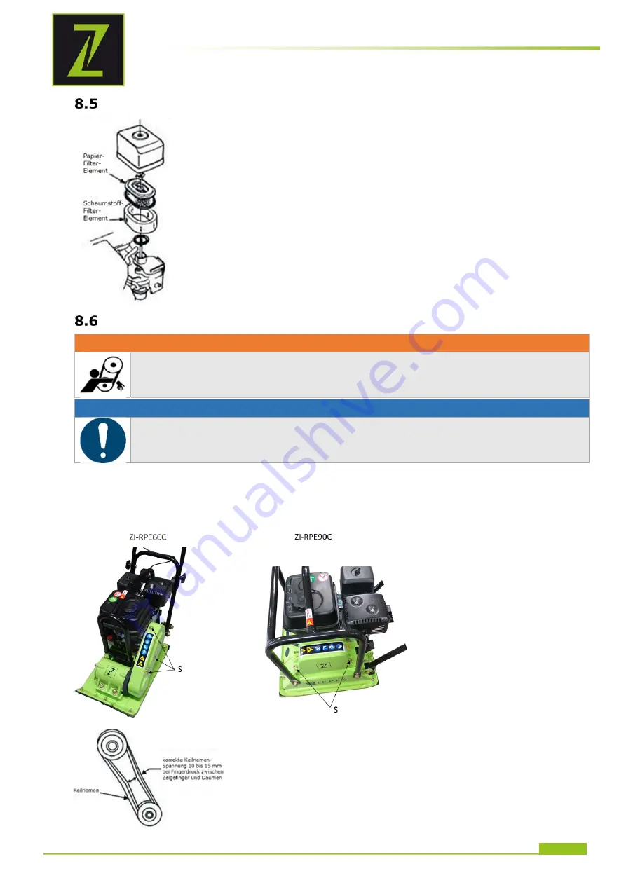 ZIPPER MASCHINEN ZI-RPE60C User Manual Download Page 21