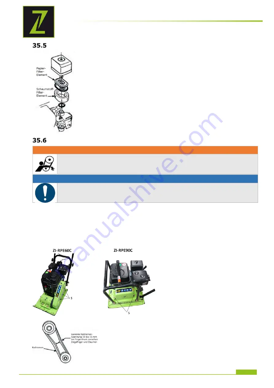 ZIPPER MASCHINEN ZI-RPE60C User Manual Download Page 61