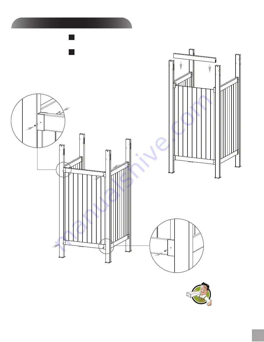 Zippity Hampton Outdoor Vinyl Shower Kit Assembly Manual Download Page 13