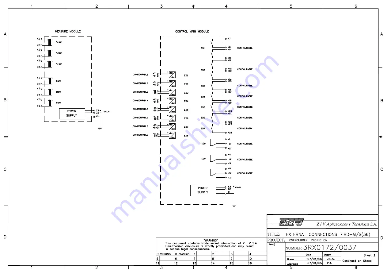 ZIV 7IRD-A Instruction Manual Download Page 174