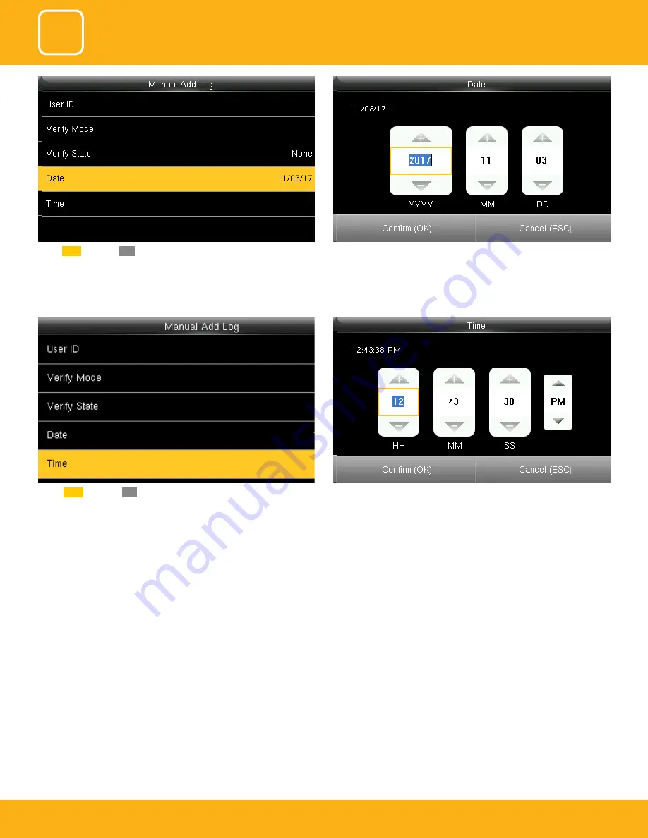 ZKTeco iClock 885 User Manual Download Page 52