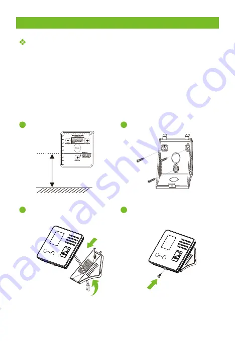 ZKTeco MB20-VL Quick Start Manual Download Page 3