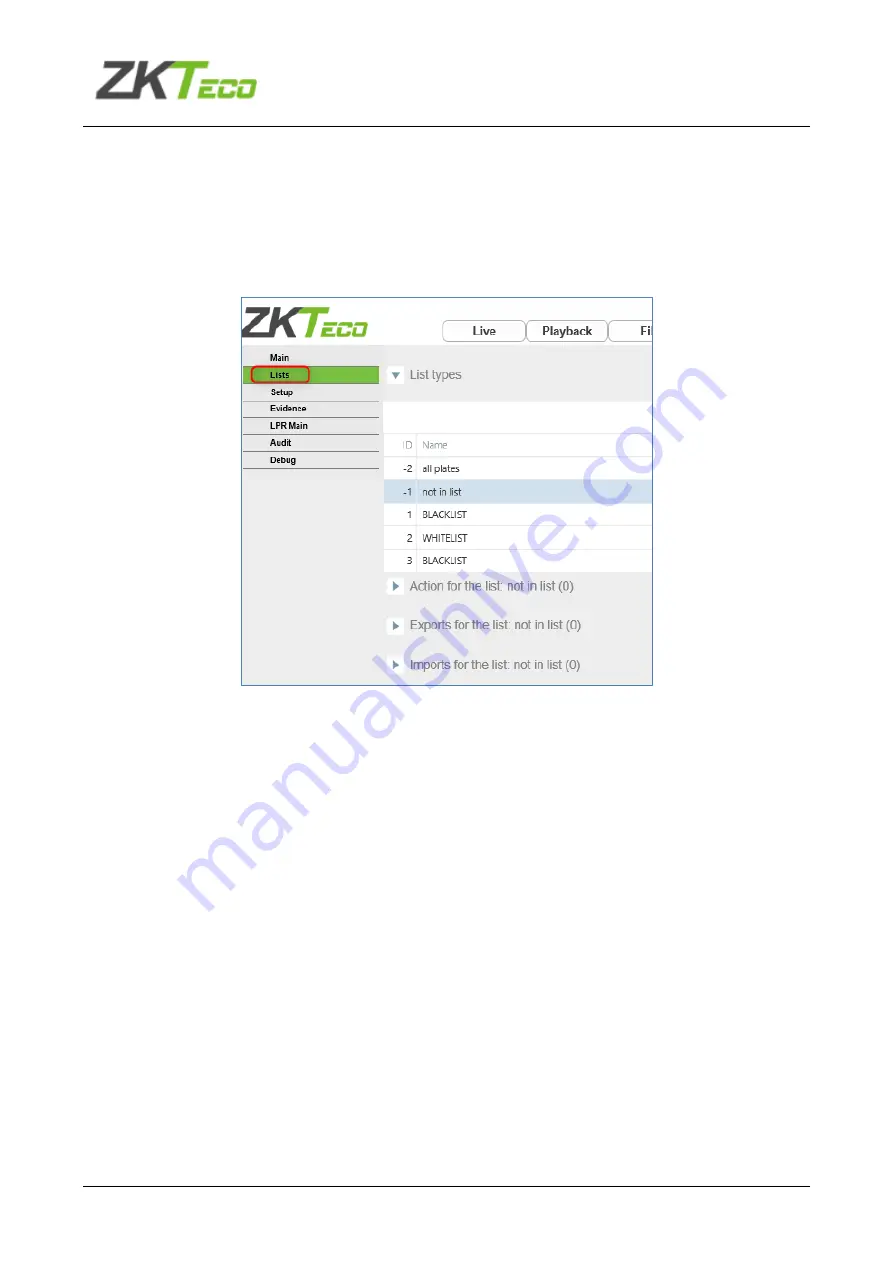 ZKTeco ZK-LPR Car ID User Manual Download Page 19