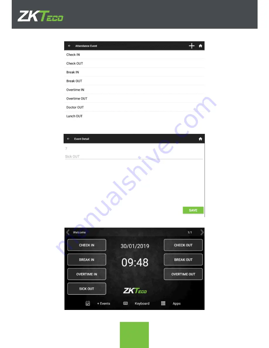 ZKTeco ZPAD+ User Manual Download Page 30