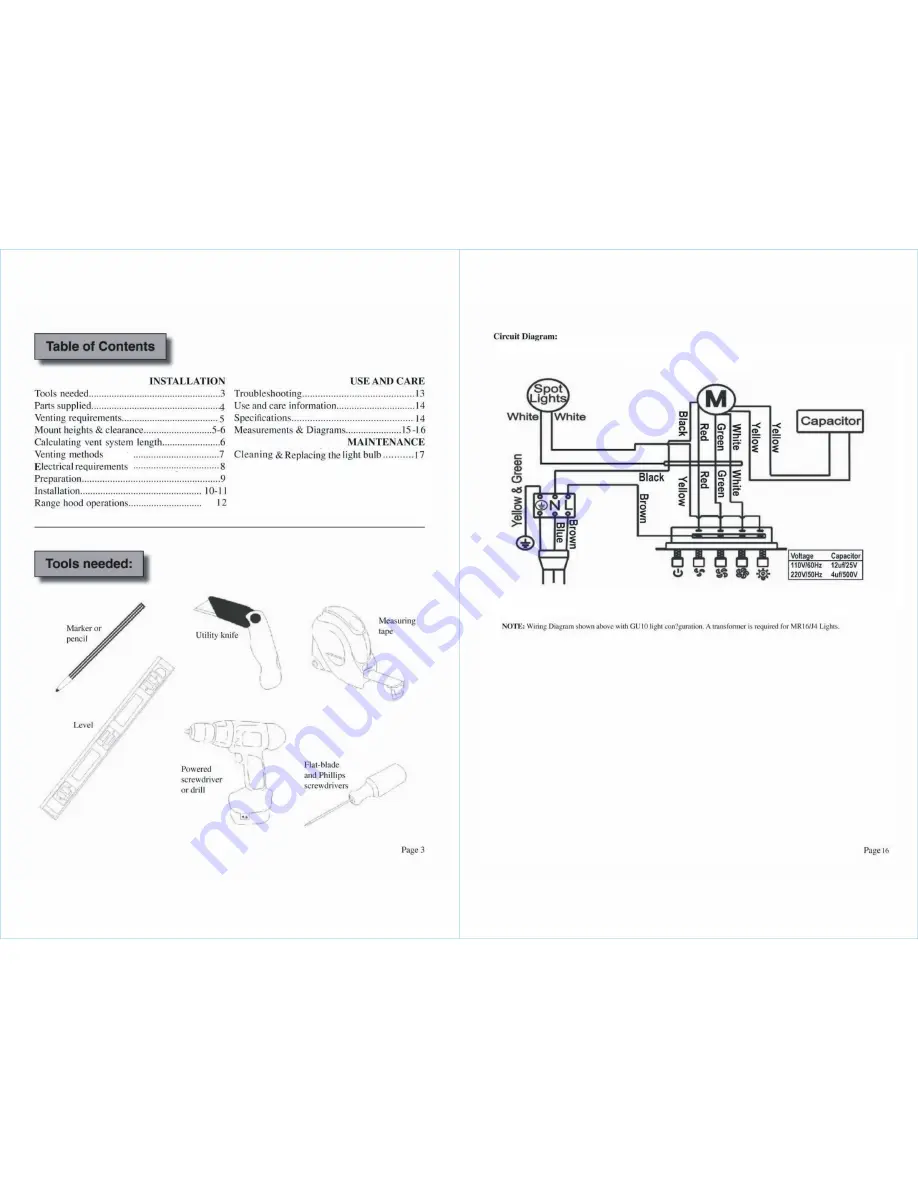 Zline 515 Installation Manual And User'S Manual Download Page 4