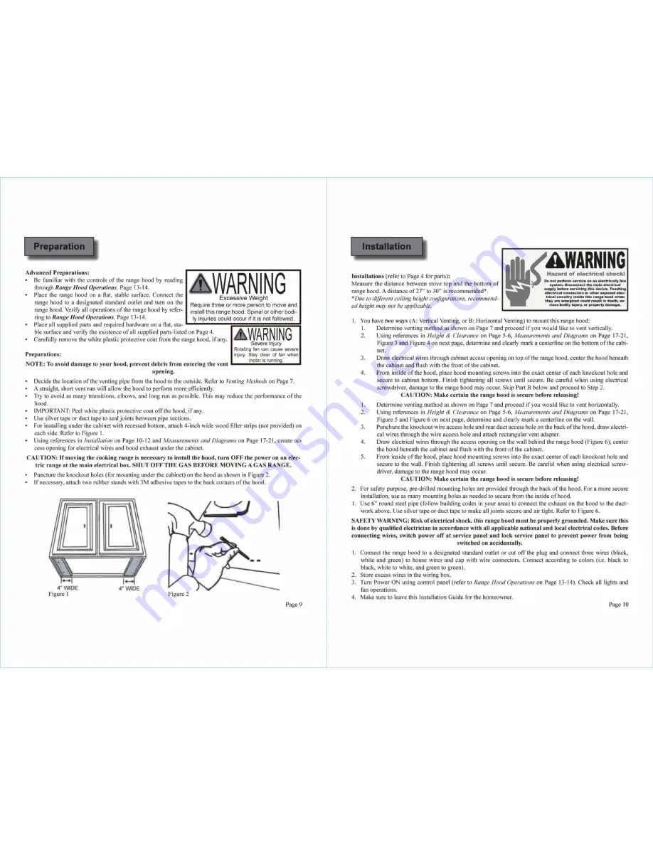 Zline 515 Installation Manual And User'S Manual Download Page 10