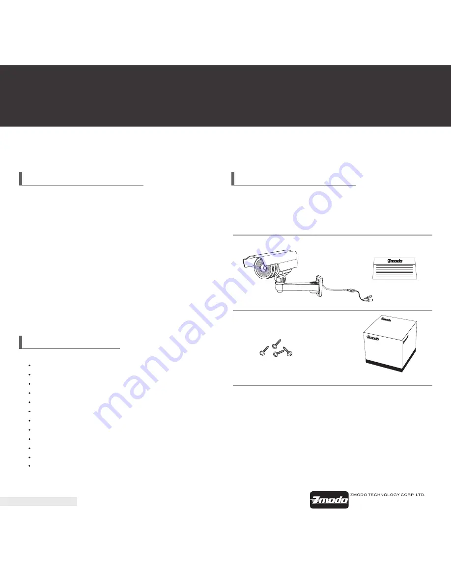 ZMODO CM-S23349SV User Manual Download Page 3