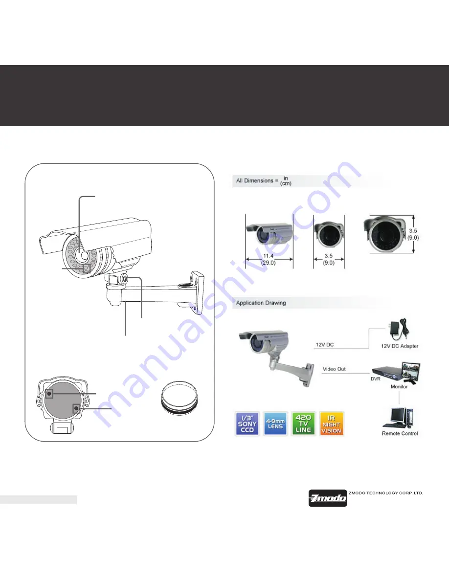 ZMODO CM-S23349SV Скачать руководство пользователя страница 4