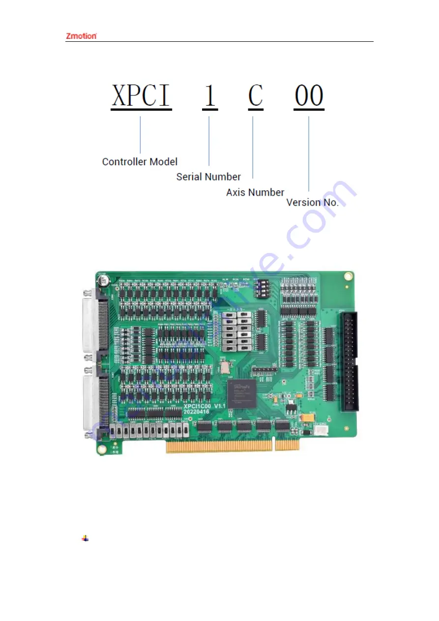 Zmotion XPCI1C00 Manual Download Page 9