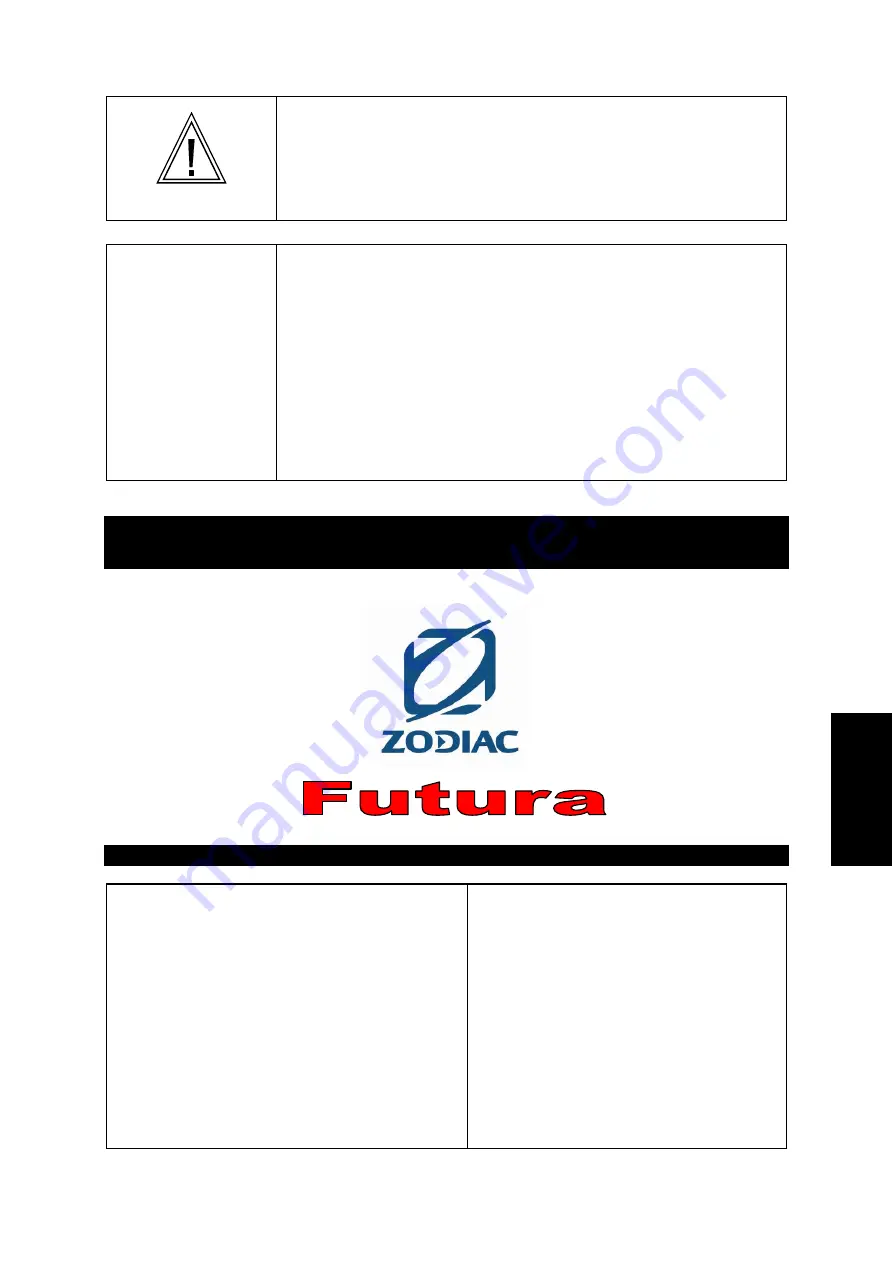 Zodiac FUTURA MARK 2C Скачать руководство пользователя страница 21