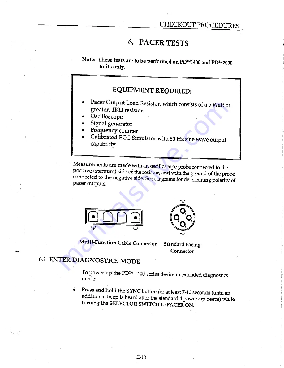 ZOLL PD 1400 Service Manual Download Page 24