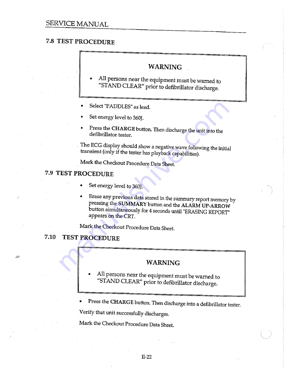 ZOLL PD 1400 Service Manual Download Page 33