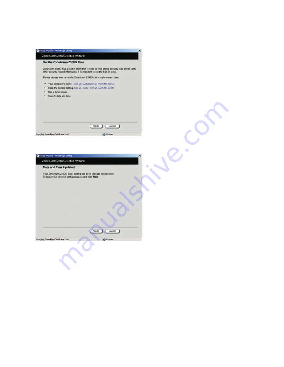 ZoneAlarm Z100G Getting Started Manual Download Page 13