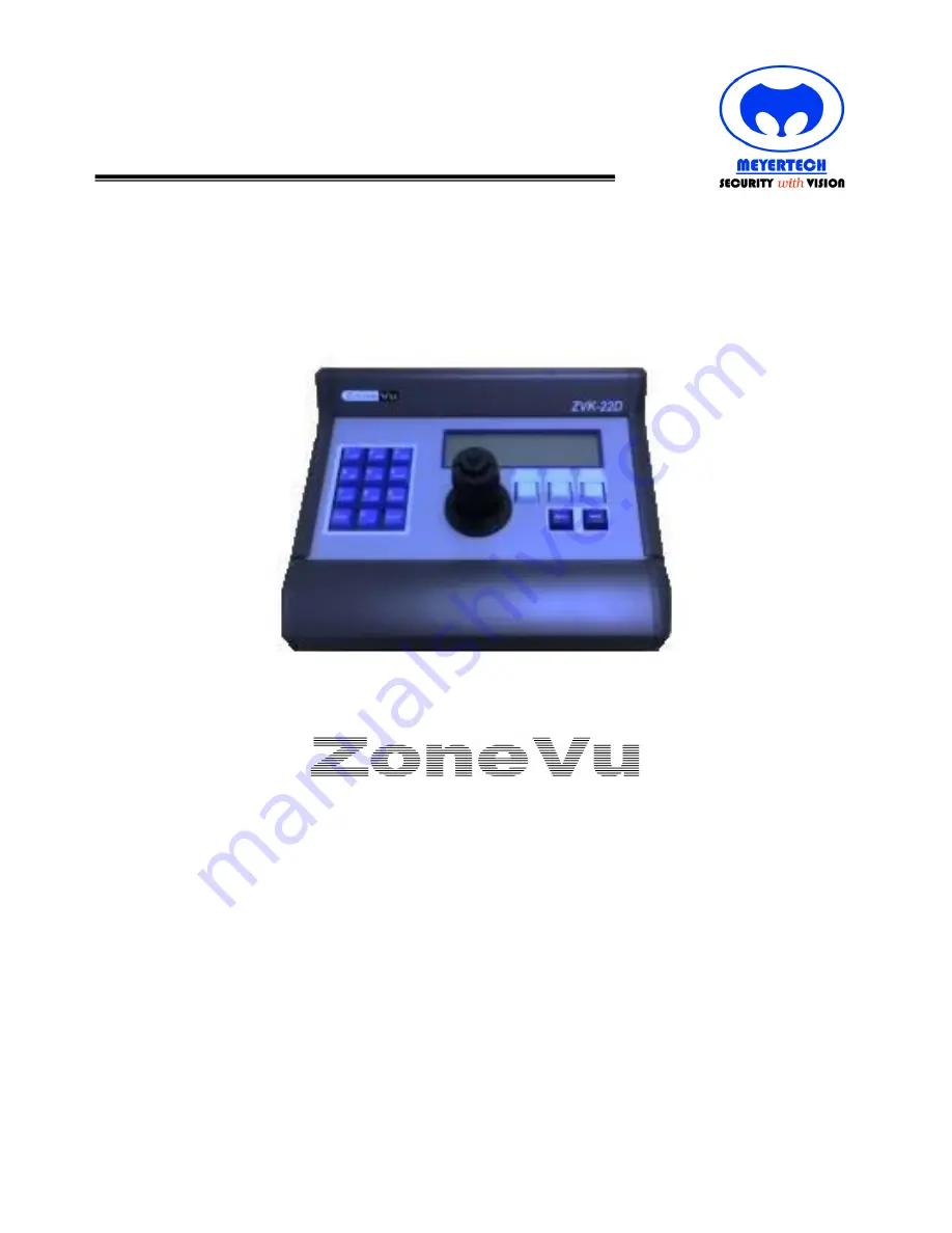 ZoneVu ZVK-22D User Manual Download Page 1