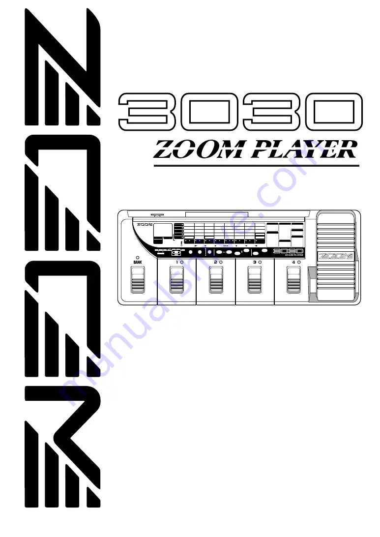 Zoom 3030 zoom player Operation Manual Download Page 1