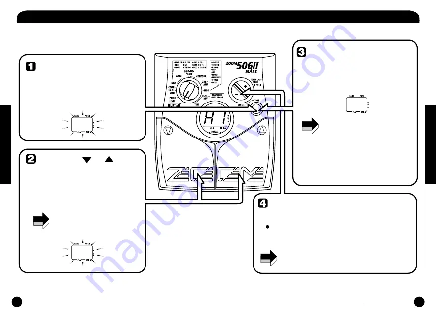 Zoom 506II Bass Operation Manual Download Page 8