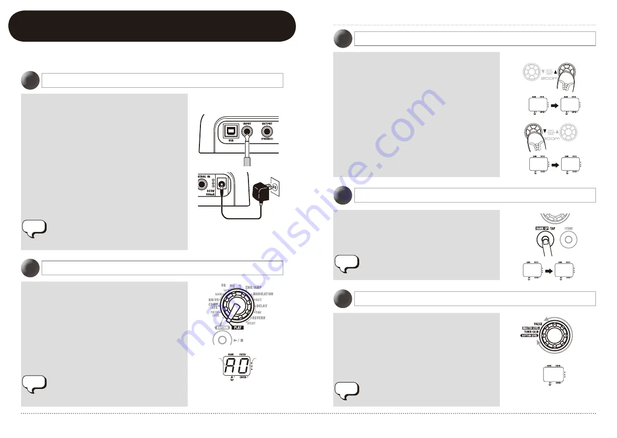 Zoom G1U Operation Manual Download Page 4