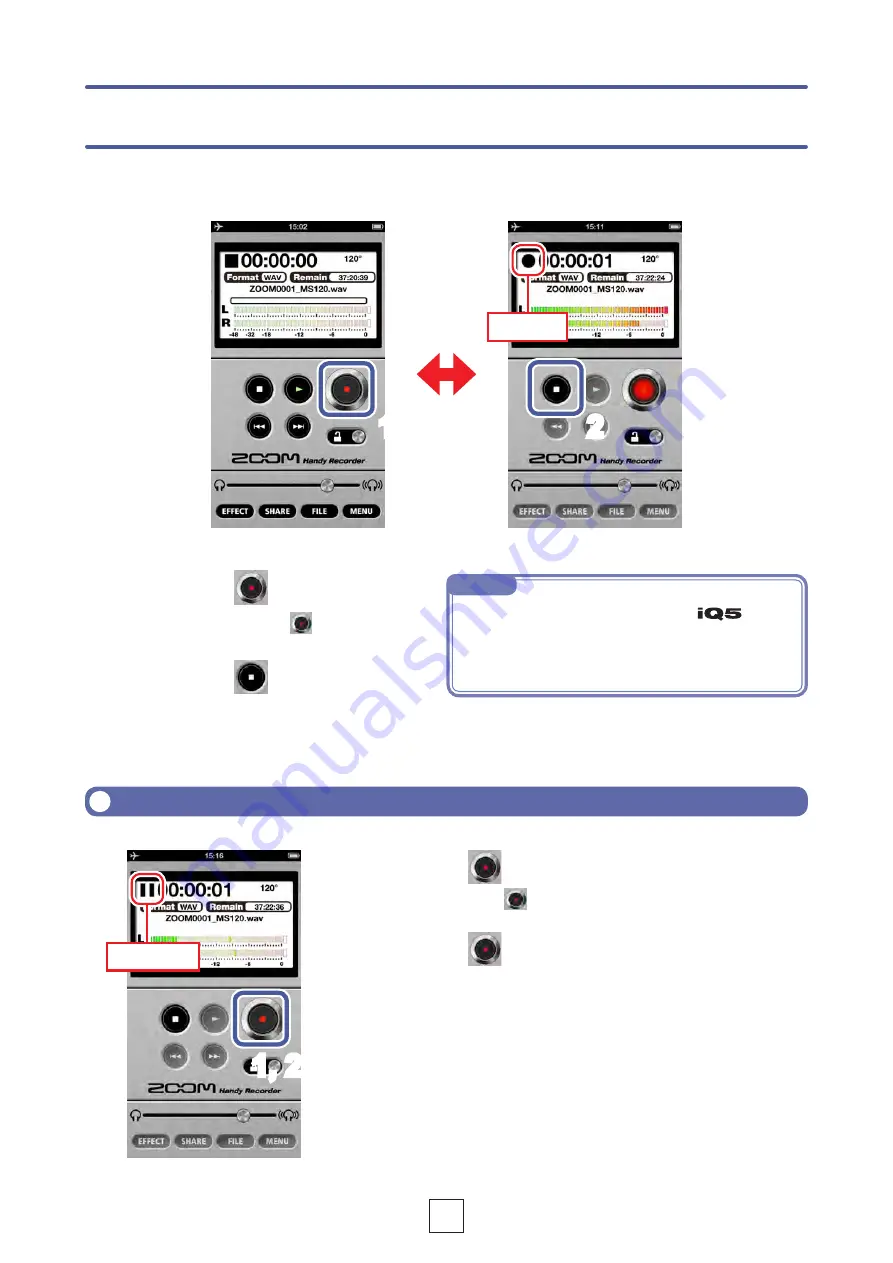 Zoom iQ5 Operation Manual Download Page 5