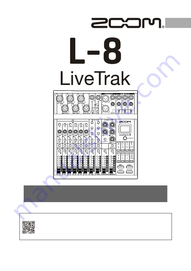 Zoom L-8 LiveTrak Скачать руководство пользователя страница 1