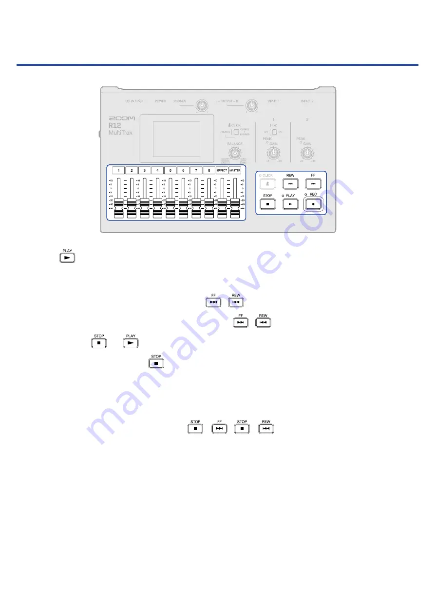 Zoom MultiTrak R12 Operation Manual Download Page 87