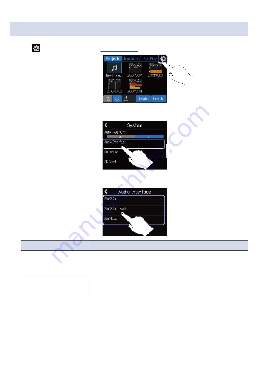 Zoom MultiTrak R12 Operation Manual Download Page 150