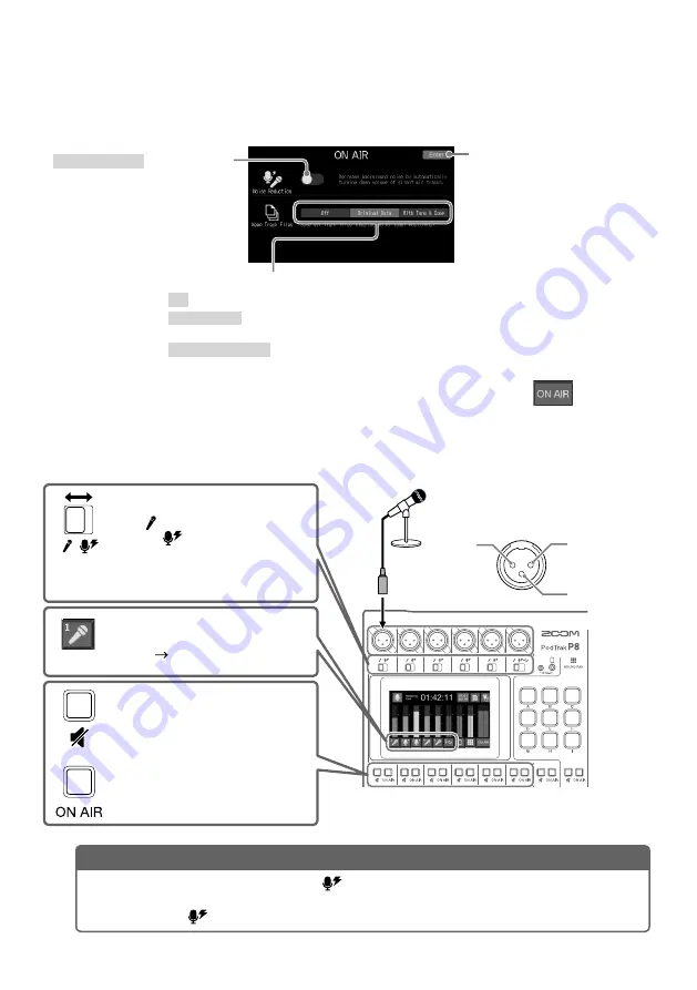 Zoom PodTrak P8 Quick Manual Download Page 9