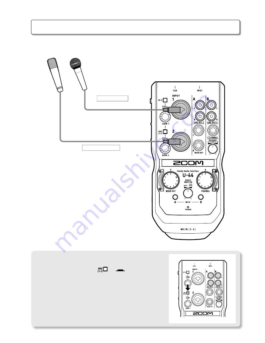 Zoom U-44 Operation Manual Download Page 12