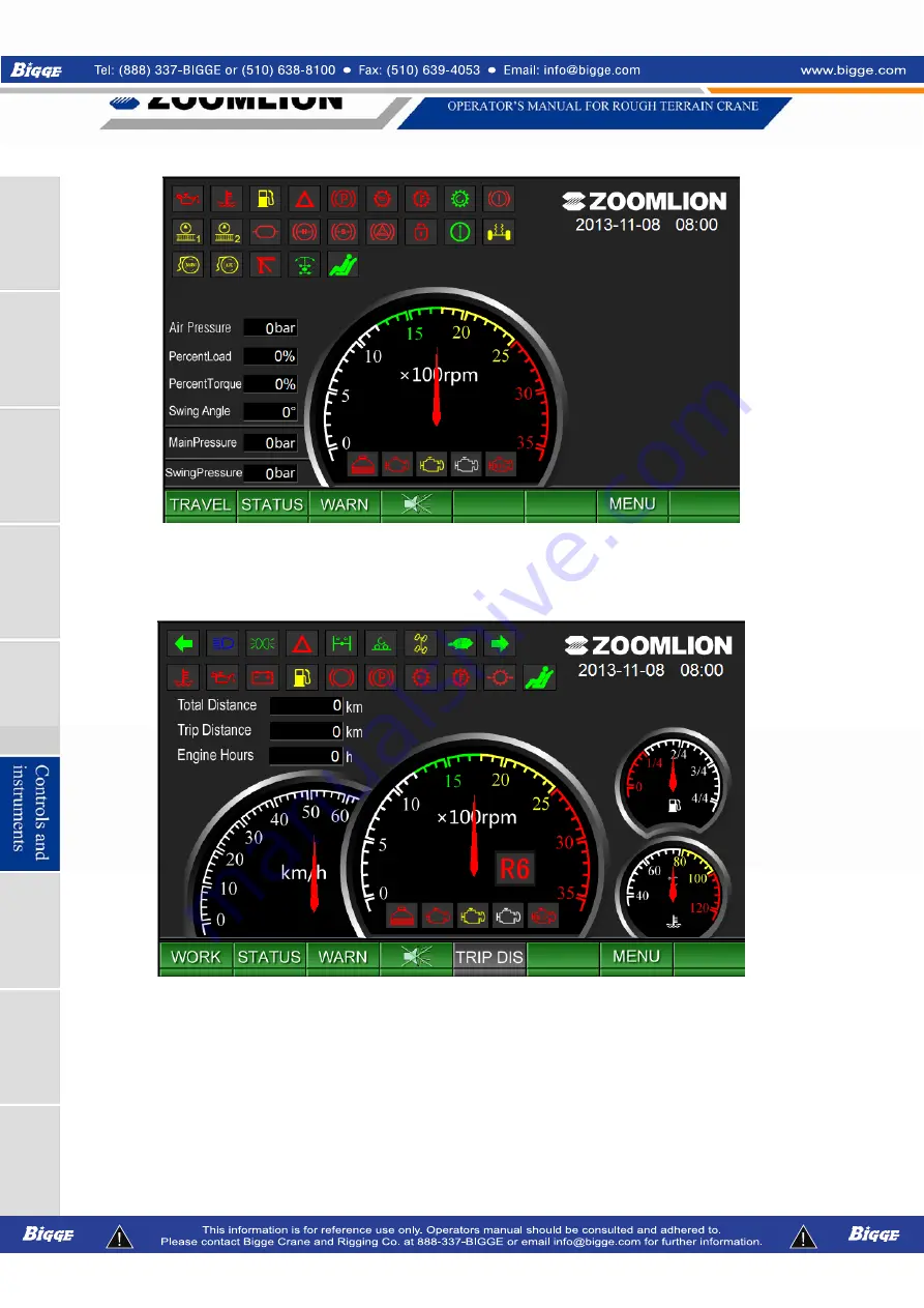 Zoomlion RT35 Скачать руководство пользователя страница 70