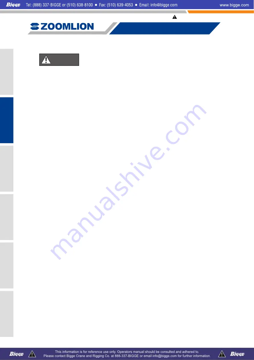 Zoomlion ZCC1100 Operator'S Manual Download Page 46