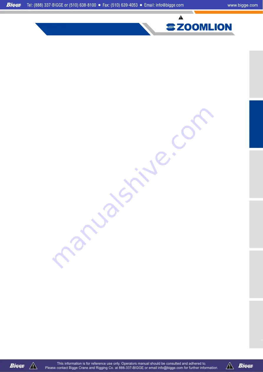 Zoomlion ZCC1100 Operator'S Manual Download Page 69