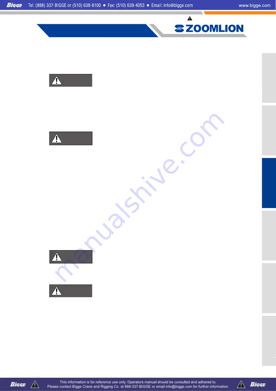 Zoomlion ZCC1100 Operator'S Manual Download Page 115