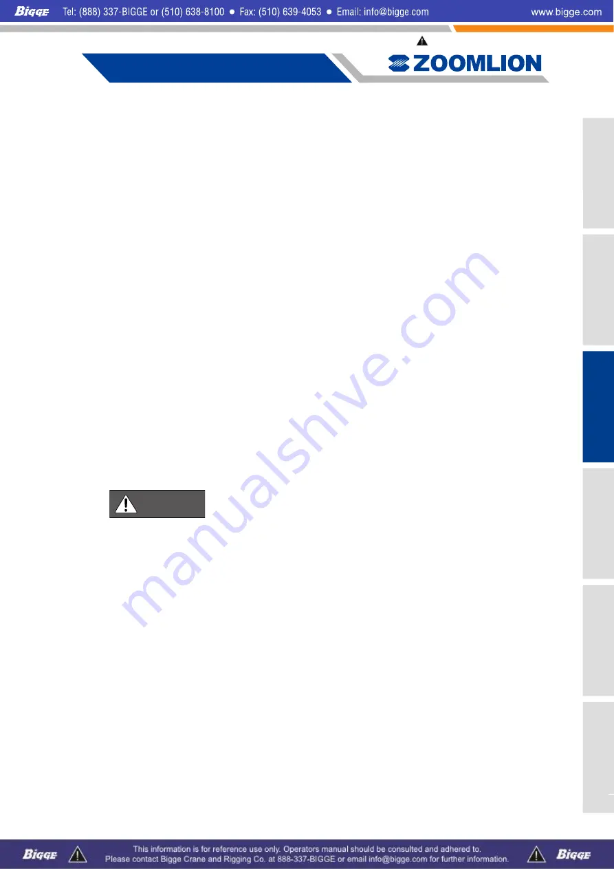 Zoomlion ZCC1100 Operator'S Manual Download Page 119