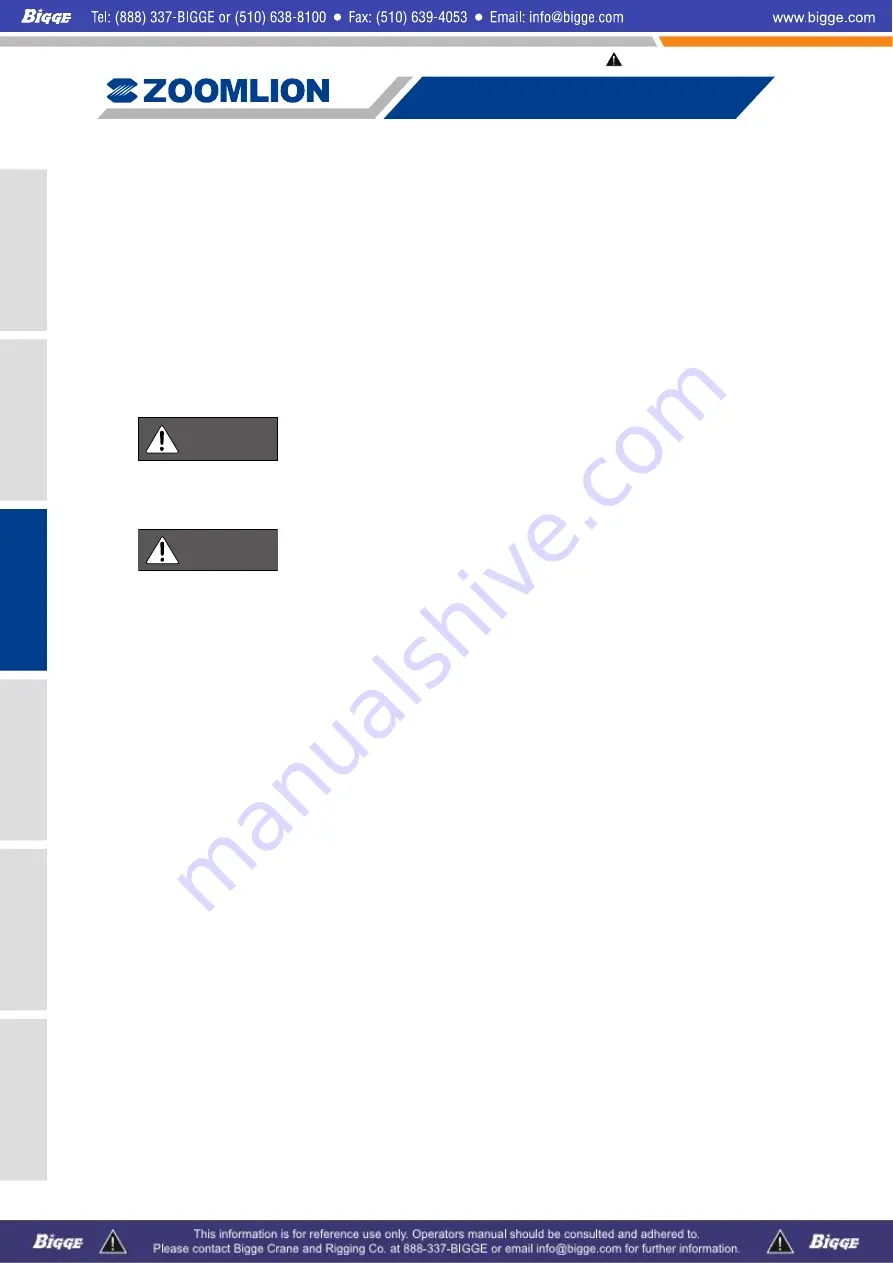 Zoomlion ZCC1100 Operator'S Manual Download Page 120