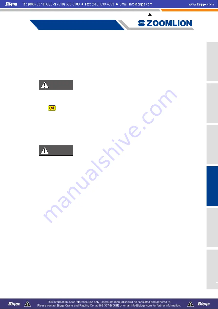 Zoomlion ZCC1100 Operator'S Manual Download Page 171