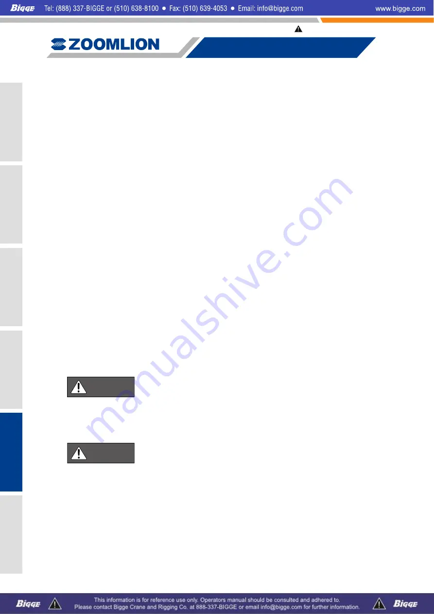 Zoomlion ZCC1100 Operator'S Manual Download Page 208