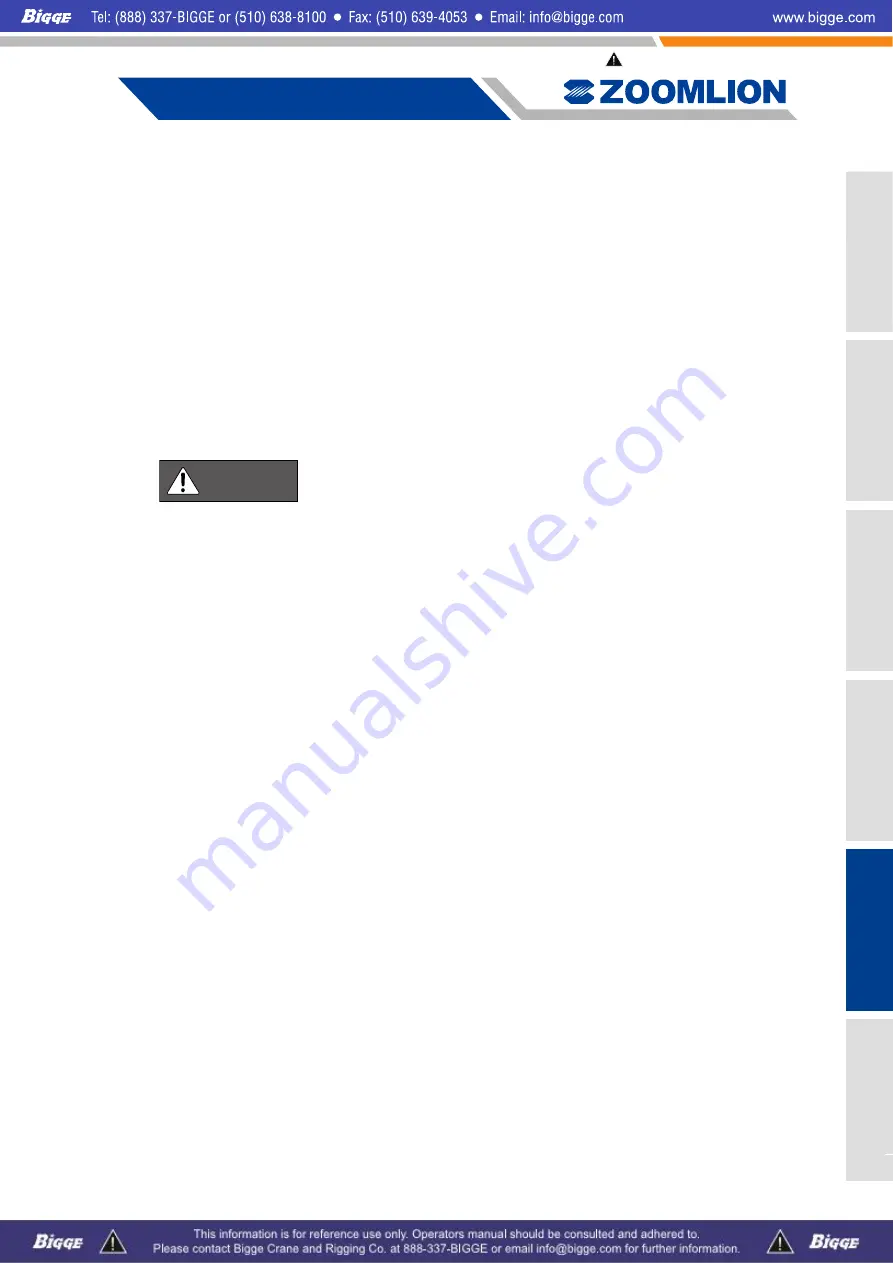 Zoomlion ZCC1100 Operator'S Manual Download Page 265