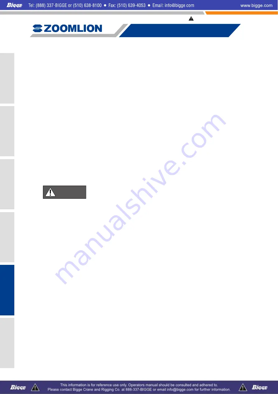 Zoomlion ZCC1100 Operator'S Manual Download Page 276